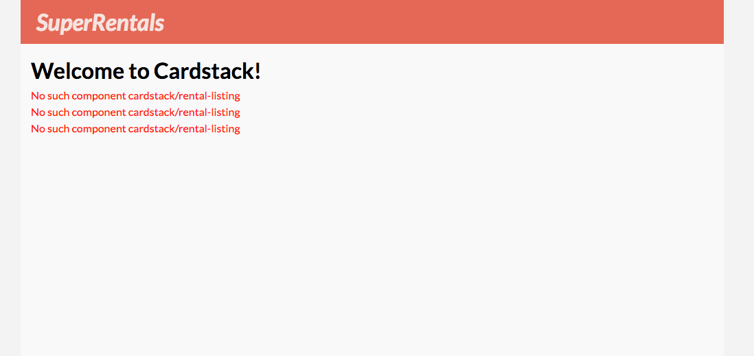 No rental-listing component