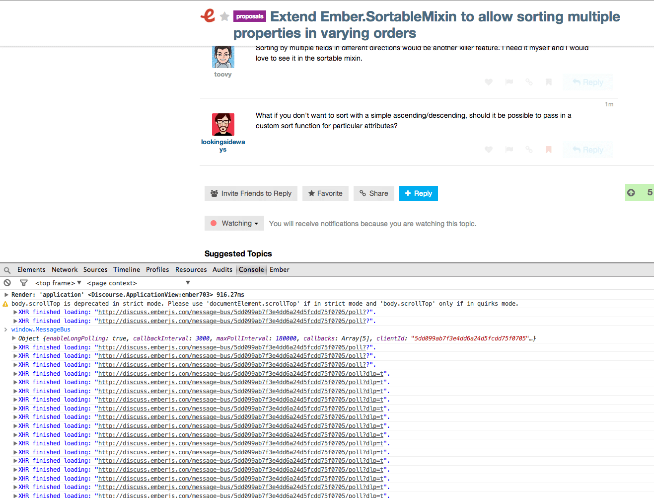 Polling the message bus