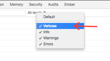 Enable console.debug