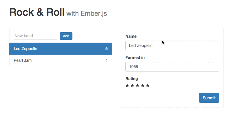 One-way bindings in action